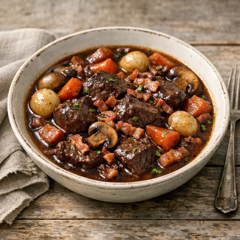 Bœuf bourguignon traditionnel