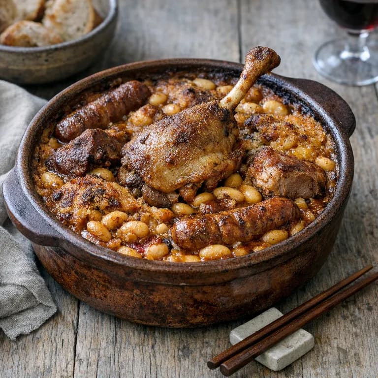Cassoulet au canard et haricots blancs