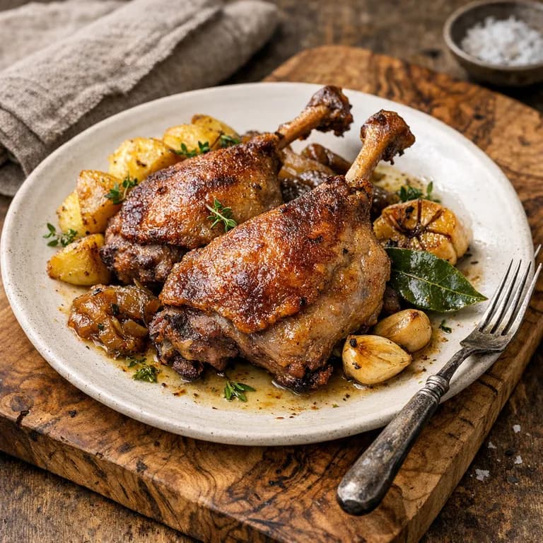 Confit de canard croustillant