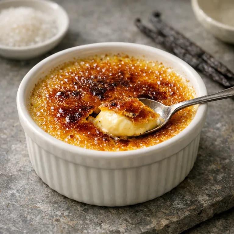Crème brûlée à la vanille