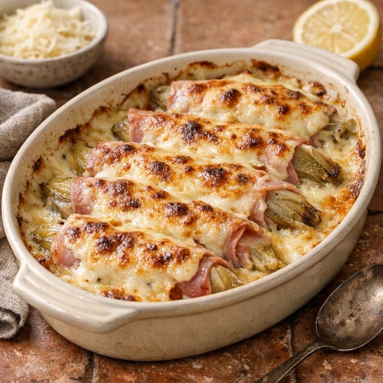 Endives au jambon gratinées