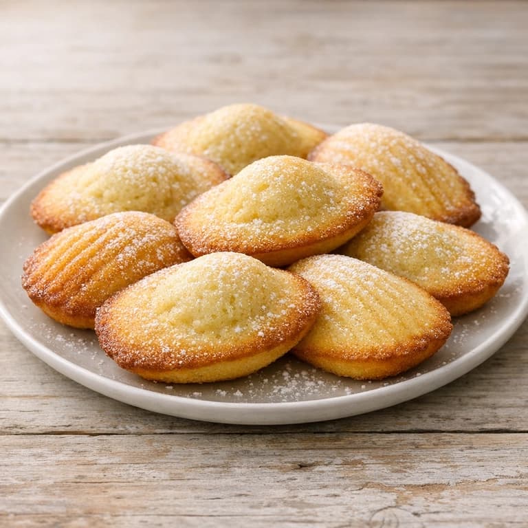 Madeleines au beurre et au citron