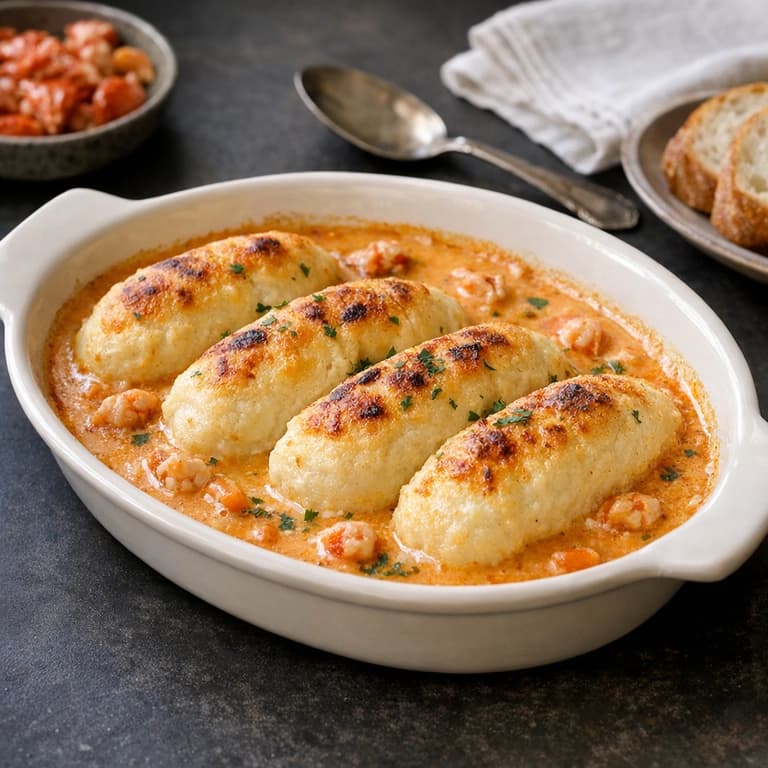 Quenelles de brochet sauce Nantua