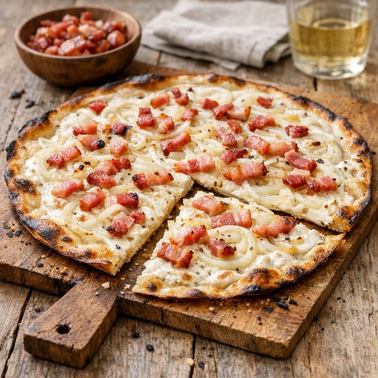 Tarte flambée alsacienne