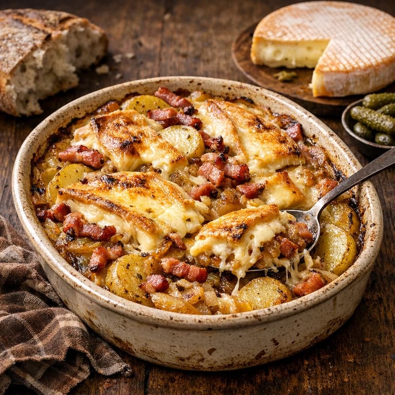 Tartiflette, Savoyard potato and Reblochon gratin