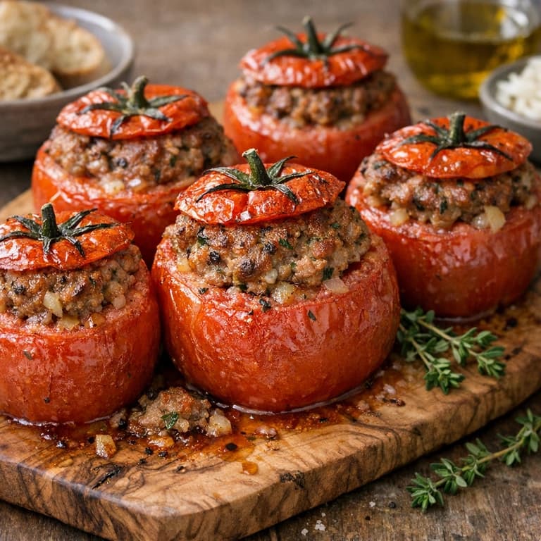 Classic French Stuffed Tomatoes