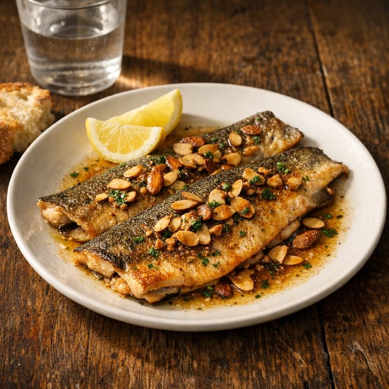 Trout with Almond Butter